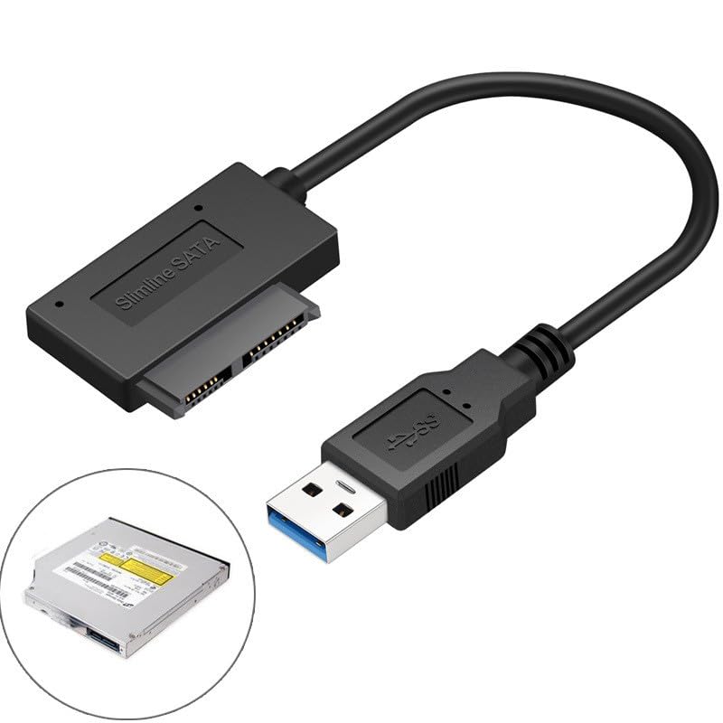 Cable Adaptador USB 3.0 a SATA 7+6 Pin para Laptop miniatura 4