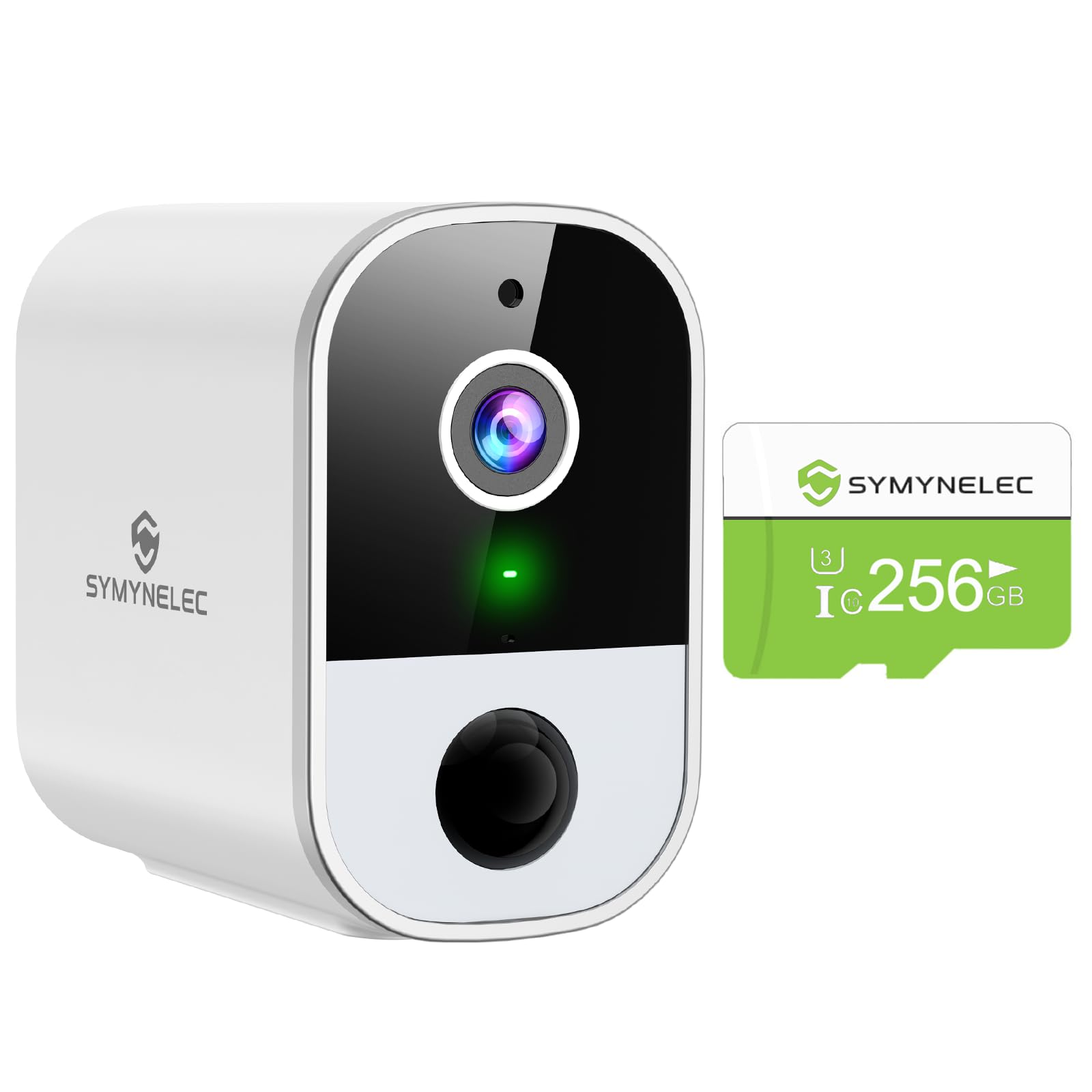 Security Cameras Wireless Outdoor with 256GB TF Card, 2.5K 4MP QHD Battery Powered WiFi Cameras for Home Security with AI Human Motion Detection Thermal Sensing Siren Alarm 2-Way Talk IP65 Waterproof