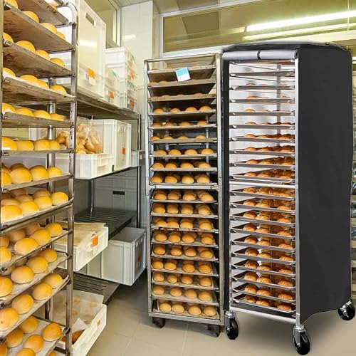 420D Baker's Rack Copertura Commerciale Bun Pan Rack Protezione Foglio Impermeabile Resistente alla Polvere Copertura di Stoccaggio Per Cucina Attrezzature Panetteria - immagine 6