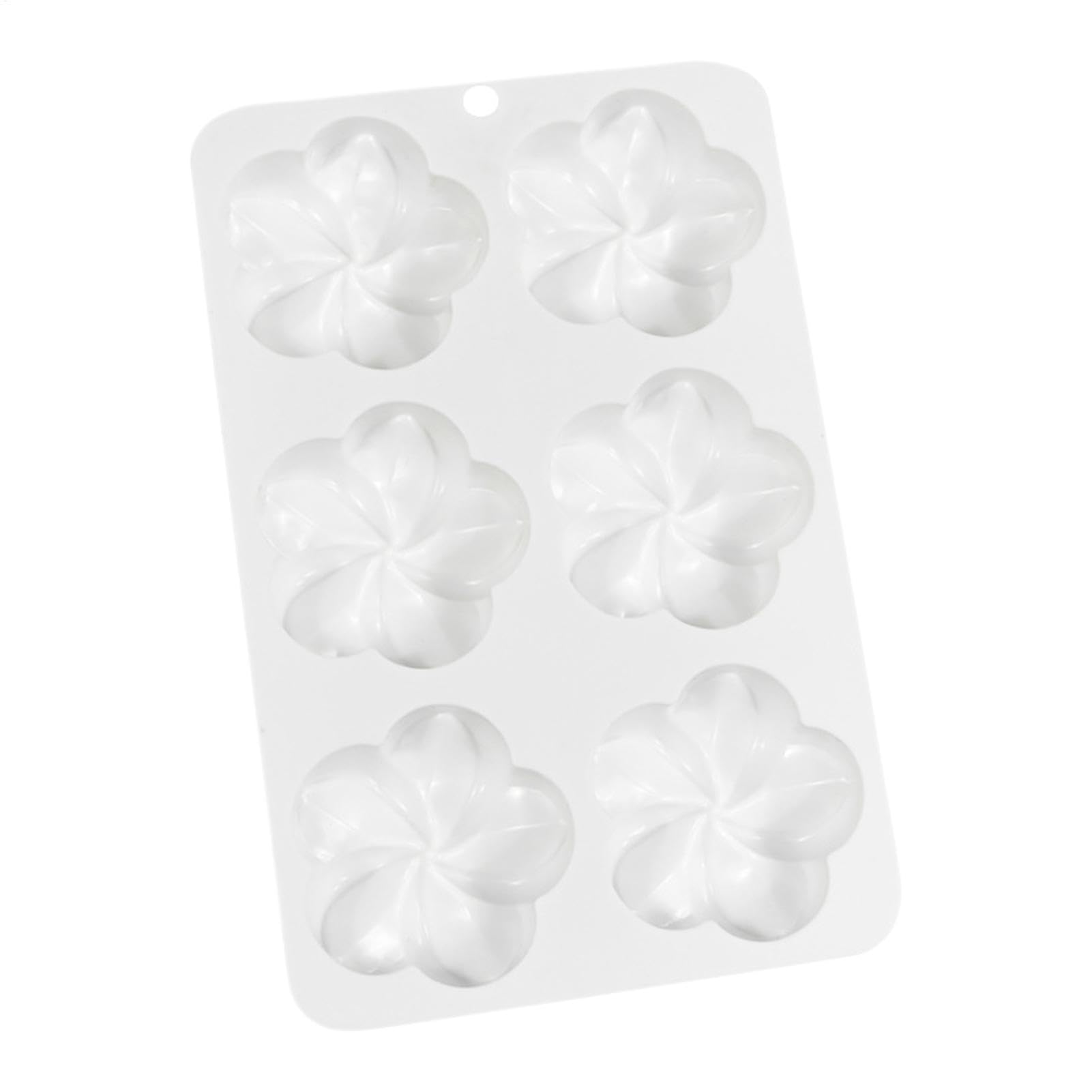 LOMSUXA - Lot De 2 Moules à Bougies Silicone Fleur 3D (Gardénia/Frangipanier) - Pour Cire, Chocolat, DIY