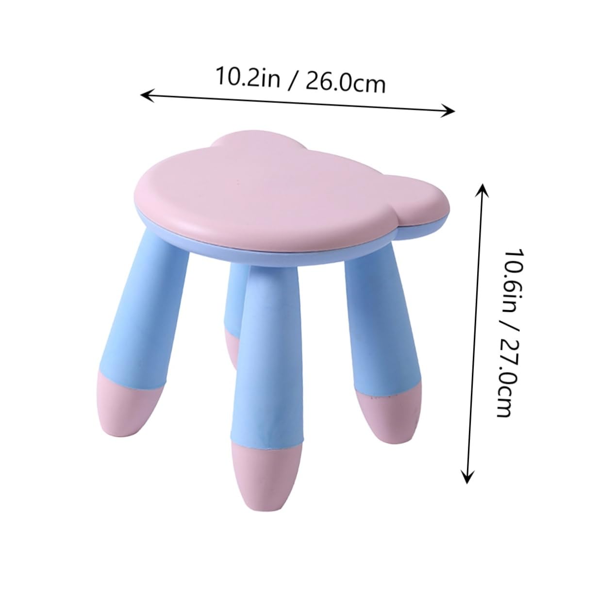 HONMEET Crafted Anti-Slip Stool Plastic Step for Homes Boys and Girls Offices
