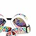 GloFX Kandi Swirl Padded Kaleidoscope Goggles Diffraction Rave EDM Limited Edition Rainbow