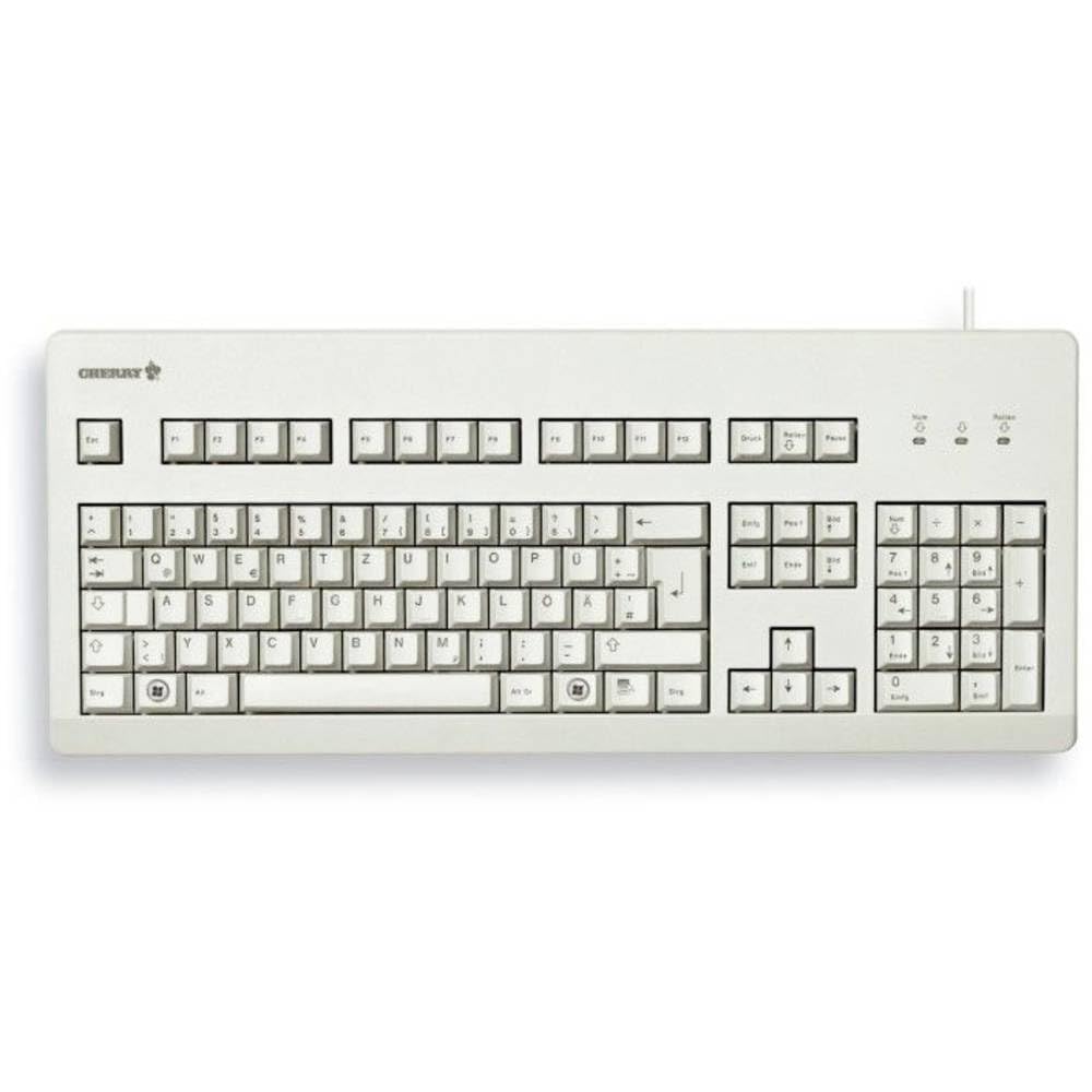Cherry G80-3000, Tastiera Meccanica A Filo, Layout Per La Germania, (Qwertz), Connessione Usb, Robusto, Tasti Programmabili,Interruttori Cherry Mx Blue Grigio Chiaro - 4