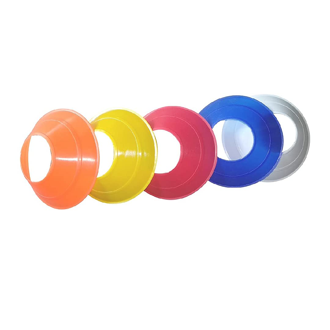 Agility Training Space Soccer Saucer Ground Marker Cone Multicolour | for Football, Cricket, Track and Field Sports (Pack of 20, Mini)-image-43