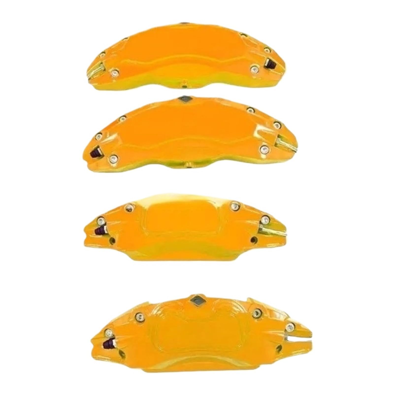 Osłona Zacisku Samochodowego 12QM Łatwe w montażu osłony zacisków hamulcowych, piasty koła, hamulców przednich i tylnych, akcesoria samochodowe(Yellow)