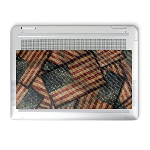 Image of MightySkins Carbon Fiber Skin Compatible with HP Spectre x360 14 inch (2022) Full Wrap Kit - Vintage American | Protective, Durable Textured Carbon Fiber Finish | Easy to Apply | Made in The USA