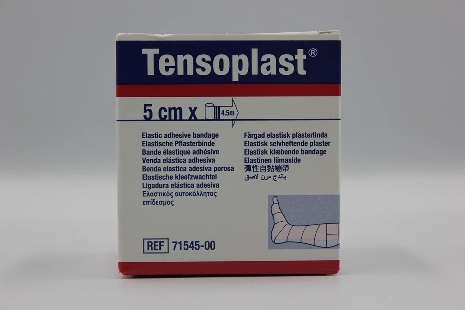 TENSOPLAST cm 5x4,5 mt BENDA ELASTOADESIVA 12 PZ