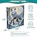 ALAZA Animal Fox Tree Magic 3 Ring Binder Holds of 200 Sheets Fits Letter Sized Paper D-Ring Organizer for School Home Work Office Supplies 1 Pack