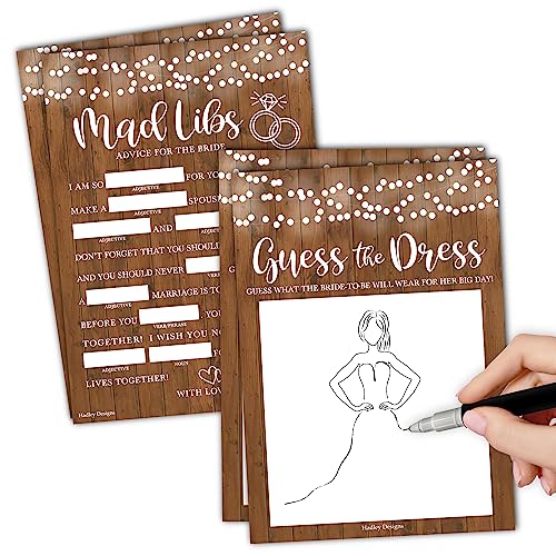 Hadley Designs 20 Rustic Hilarious Bridal Shower Games 20 Guests ...