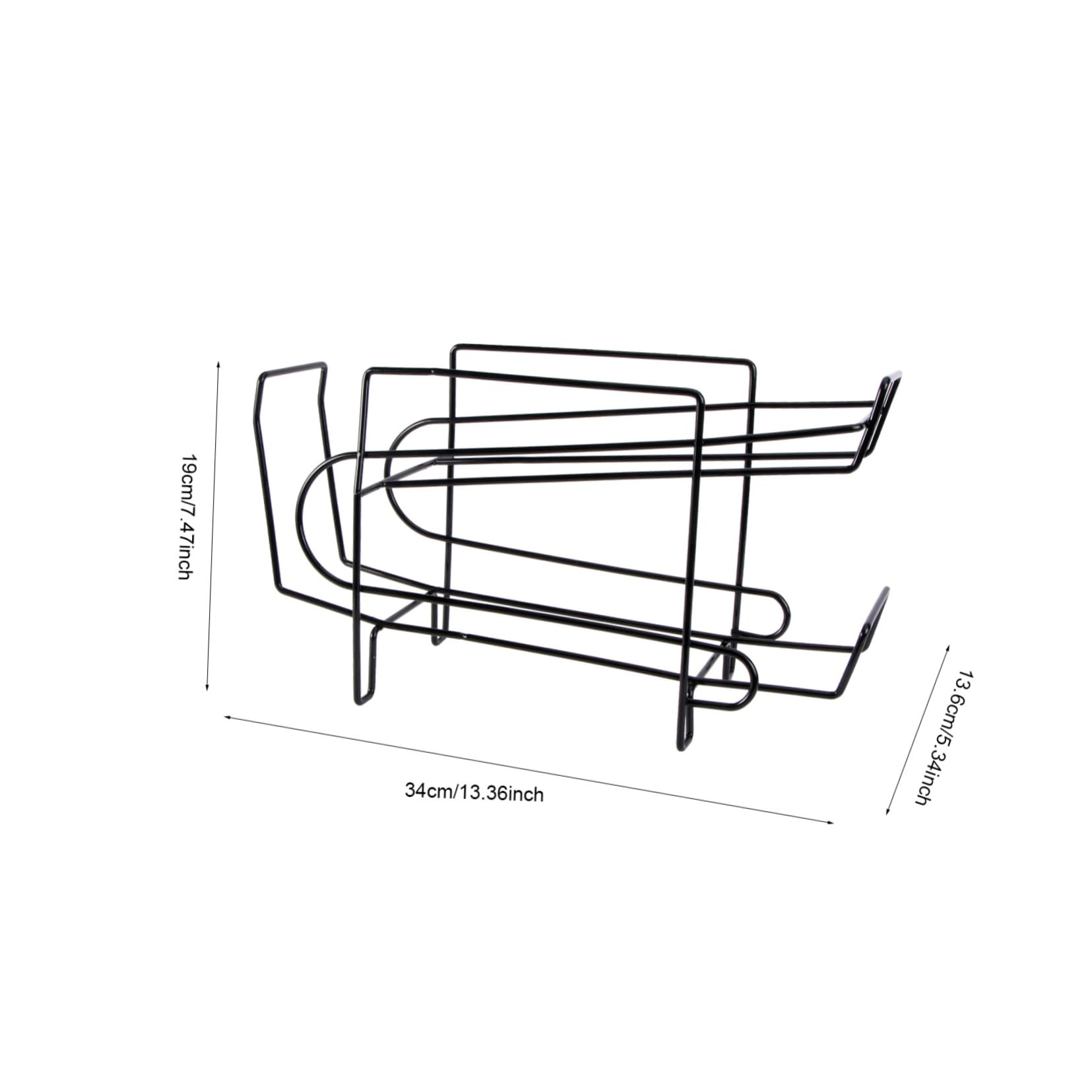 ABOOFAN Distributore Di Lattine Di Soda Per Frigorifero Organizer Per Frigorifero Porta Lattine A Doppio Scaffale Per La Cucina Nero