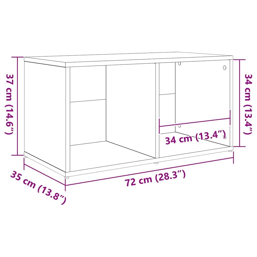 Set di mobili per TV a parete, in legno marrone, 3 pezzi, con spazio e ripiani, moderna credenza bassa per soggiorno, camera da letto e gaming