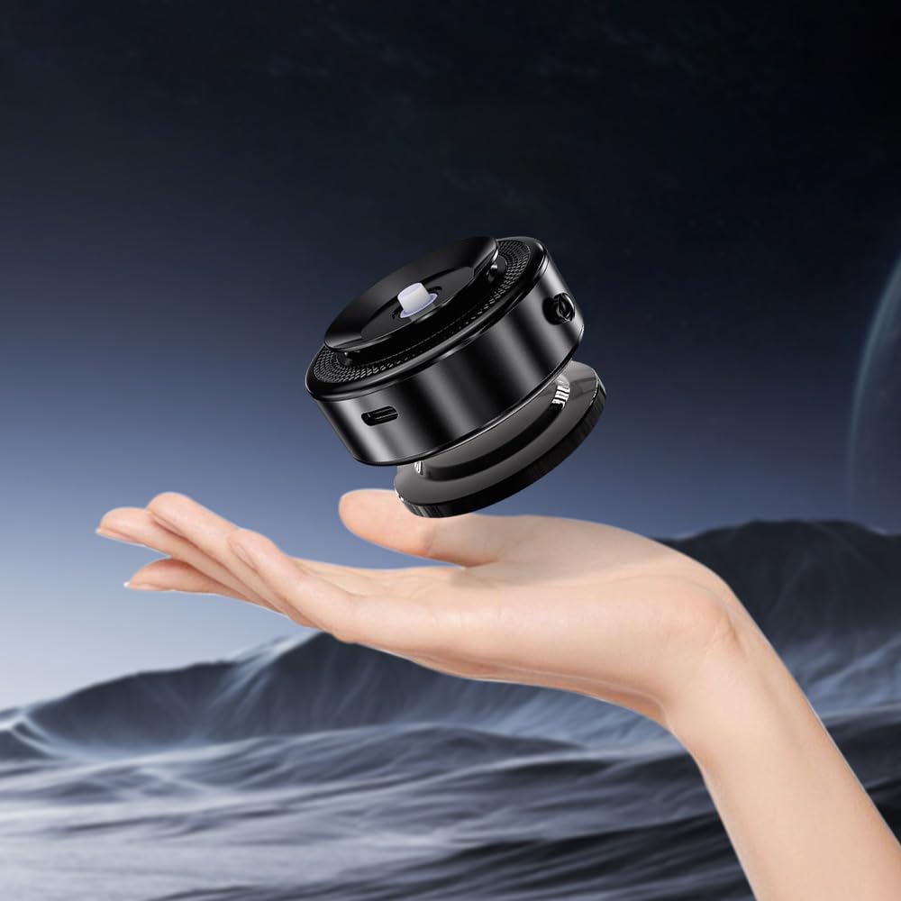 hoehew Supporto magnetico per telefono da auto, con ventosa rotante a 360°, con presa magnetica, compatibile con iPhone e Android, per auto, palestra, cucina, specchio superfici lisce (argento)