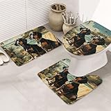 Photo Gallery gtksynve set di 3 tappeti da bagno con bassotto bento, con copriwater, tappetino per wc sagomato a forma di u e tappetini da bagno assorbenti in microfibra, asciugatura rapida, tappetino da doccia Photo Gallery gtksynve set di 3 tappeti da bagno con bassotto bento, con copriwater, tappetino per wc sagomato a forma di u e tappetini da bagno assorbenti in microfibra, asciugatura rapida, tappetino da doccia
