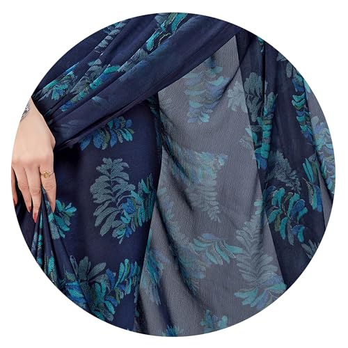 Image of MIRCHI FASHION Women's Ready to Wear 1 Minute Drape Chiffon Printed Saree with Blouse Piece