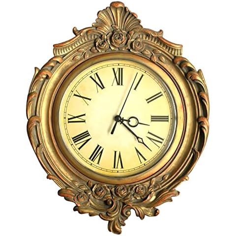 AELS Vintage Wall Clock, European Style Decorative Retro Wall Clock Cover