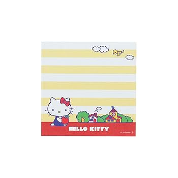 ハローキティ　メモパッド　黄色　goods collection 日焼けキティ ハローキティ メモパッド 黄色 goods collection 日焼けキティ
