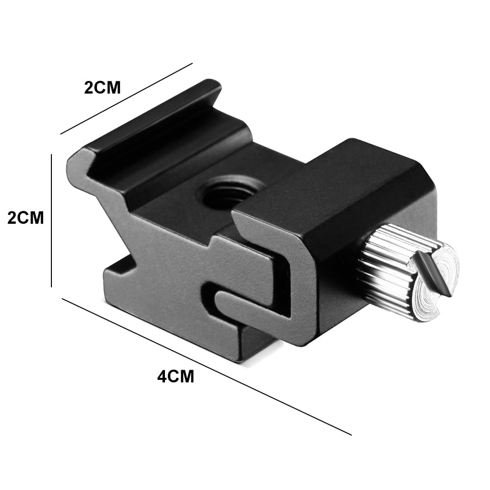 6 Adattatori Vite Treppiede 1/4"-20 Per Slitta Fotocamera - Compatibili Con DSLR, Flash E Accessori - Foto 2