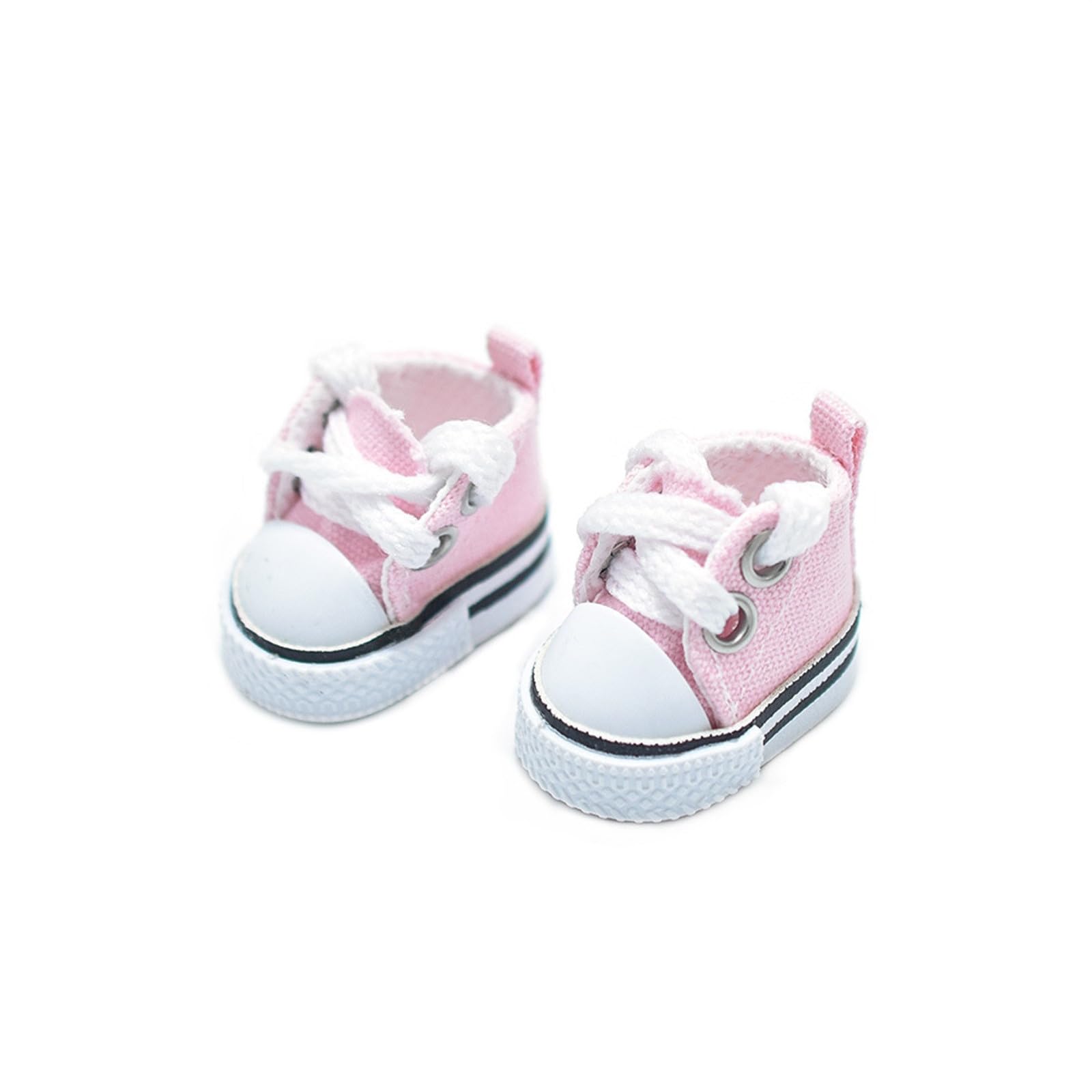 17cm Dolls Shoes, Lace-Up Canvas Sneakers Mini Shoes for 17cm Dolls, Fingerboard Shoes, Mini Finger Shoes, Clothing Accessory for 6.7in Dolls (1 Pair of ) Mqs913 (3.5x2cm)