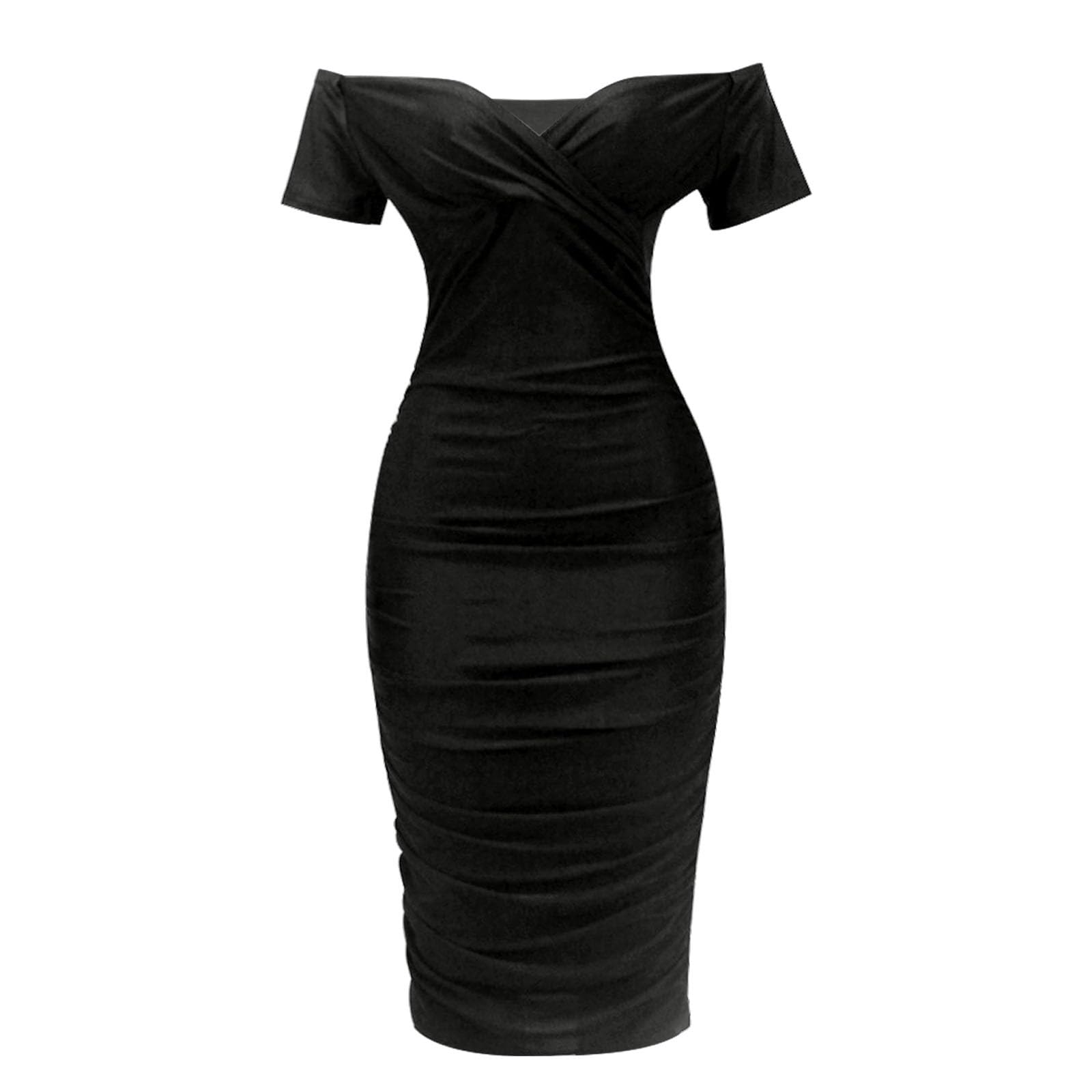 Damska seksowna sukienka imprezowa z odkrytymi ramionami z krótkim rękawem na co dzień bodycon mini na wyjście odzież klubowa elegancka tunika lato