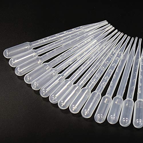 Ulab Scientific Transfer Pipette, Essential Oils Pipettes Vol. 7Ml, 3Ml Graduated, 0.5Ml Graduation 155Mm, Ldpe 500Pcs/Box, Utp1001 #TOP5