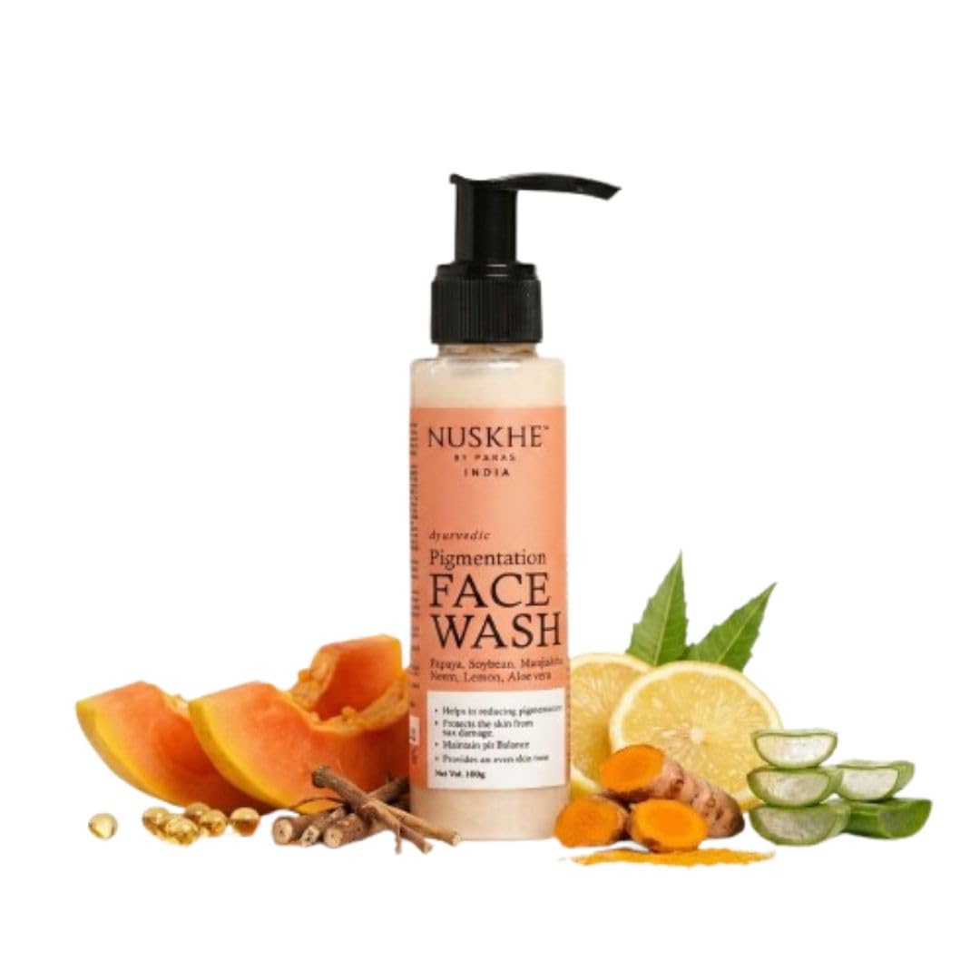 NUSKHE BY PARASPigmentation Facewash | Reduces age spots and provides an even skin tone | Helps in reducing pigmentation