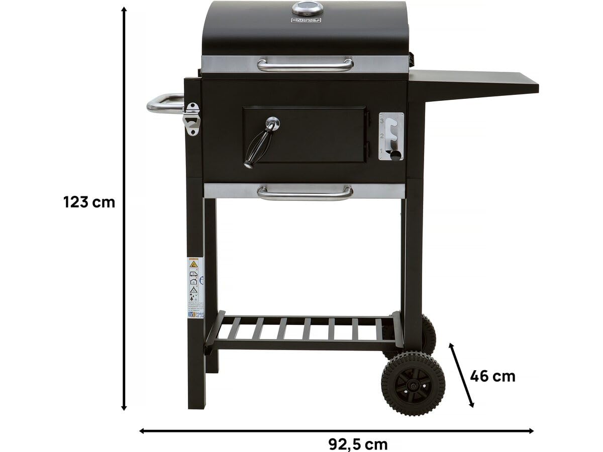 Barbacoa de carbón Vicomte - 92,5 x 46 x 123 cm