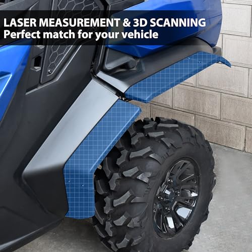 Image of SAUTVS XXL Wider Fender Flares for Can-Am Commander, Front Rear Extended Mud Flaps Mud Guards Extension for Can Am Commander 700 1000R MAX 2021-2026 Accessories (Replace #715006814)