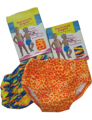 Floating Swimwear Swimsuit Diaper -ASST COLOR (Large 25-30lbs, Girls)