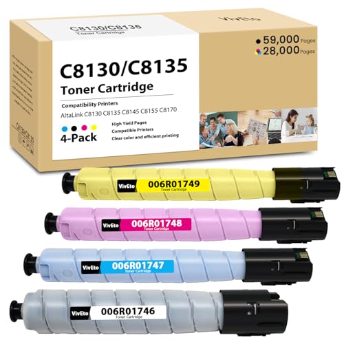 altalink c8130 c8135 toner cartridge with new chip replacement for xerox 006r01746 006r01747 006r01748 006r01749 for altalink c8130 c8135 c8145 c8155 c8170 printers ink 4-pack c8145 toner supplies