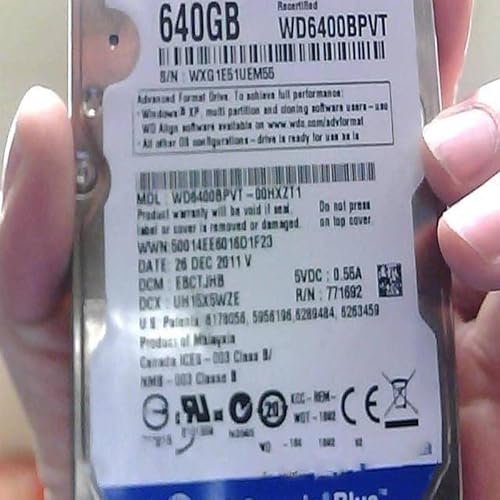 90% per 2.5 16 MB per interno per portatile per WD6400BPVT 5400 RPM hdd 640 GB s-ata