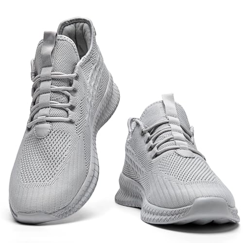 Image of Mens Walking Shoes Tennis Slip on Sneakers Running Jogging Athletic Gym Ultra Lightweight Breathable Comfortable Non Slip Fashion