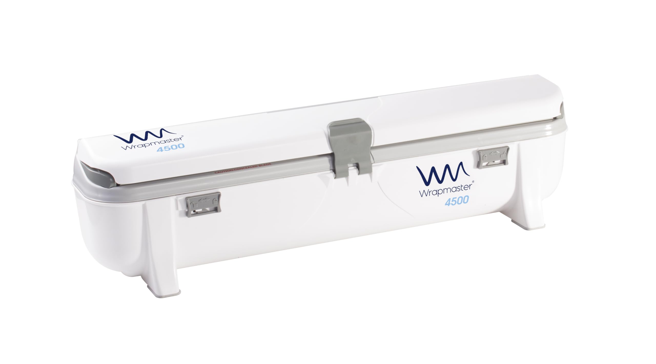 We Can Source It Ltd - Wrapmaster 4500 18 inch Cling Film Dispenser - Foil Cutter Box with Pull, Press and Release Mechanism - Refillable, Easy Clean and Safe Kitchen Film Cutter