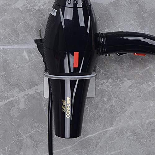 Support suspendu sèche-cheveux haut de gamme en acier coloris nickel - 3