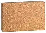 Yoga Block Schmal (Kork) – Klotz –100 Prozent Naturkork – Klotz stabil – große Auflagefläche – abgerundete Kanten - Pilates Zubehör – 30x20x5 cm – ideal für Anfänger + Profis