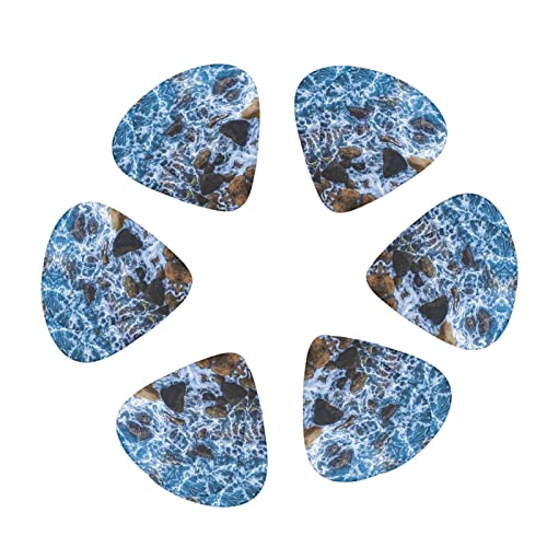 Ensemble de 12 médiators de guitare Sea Stones pour guitare acoustique, guitare électrique, contrebasse, ukulélé - Les Beatles, Paul McCartney, John Lennon, RIngo Starr, George Harrison Ensemble de 12 médiators de guitare Sea Stones pour guitare acoustique, guitare électrique, contrebasse, ukulélé – Image 3