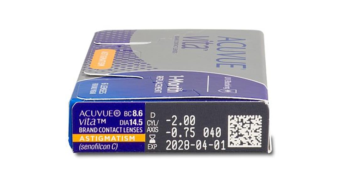 ACUVUE® VITA™ for ASTIGMATISM - Reemplazo Mensual - protección UV - 6 lentes