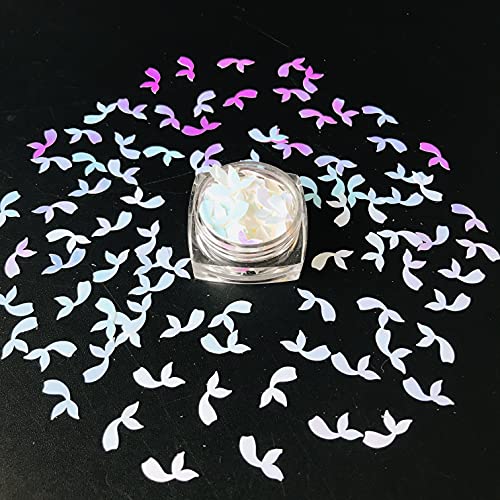 PrettyG 10 Grams/Pack - Tail Shape Glitter Sequins - Festival Rave Beauty Makeup Face Body Nail Art Decoration C21R