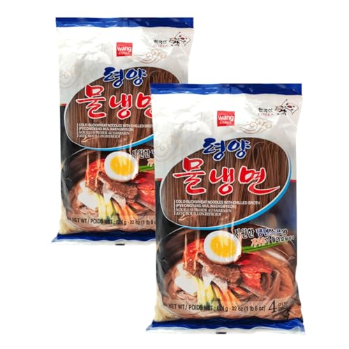 YIJIA | Fideos Soba Coreano Naengmyeon Para Fideos Fríos Coreanos Mul Naengmyeon 624g (Pack de 2)