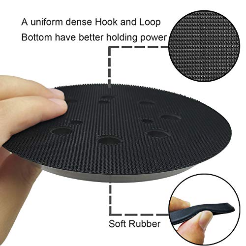 5 Inch Dia 8 Hole Sander Hook and Loop Replacement Sanding Pad For Makita BO5010, BO5030/K, BO5031K, BO5041K, XOB01Z Sander - Thumbnail 3