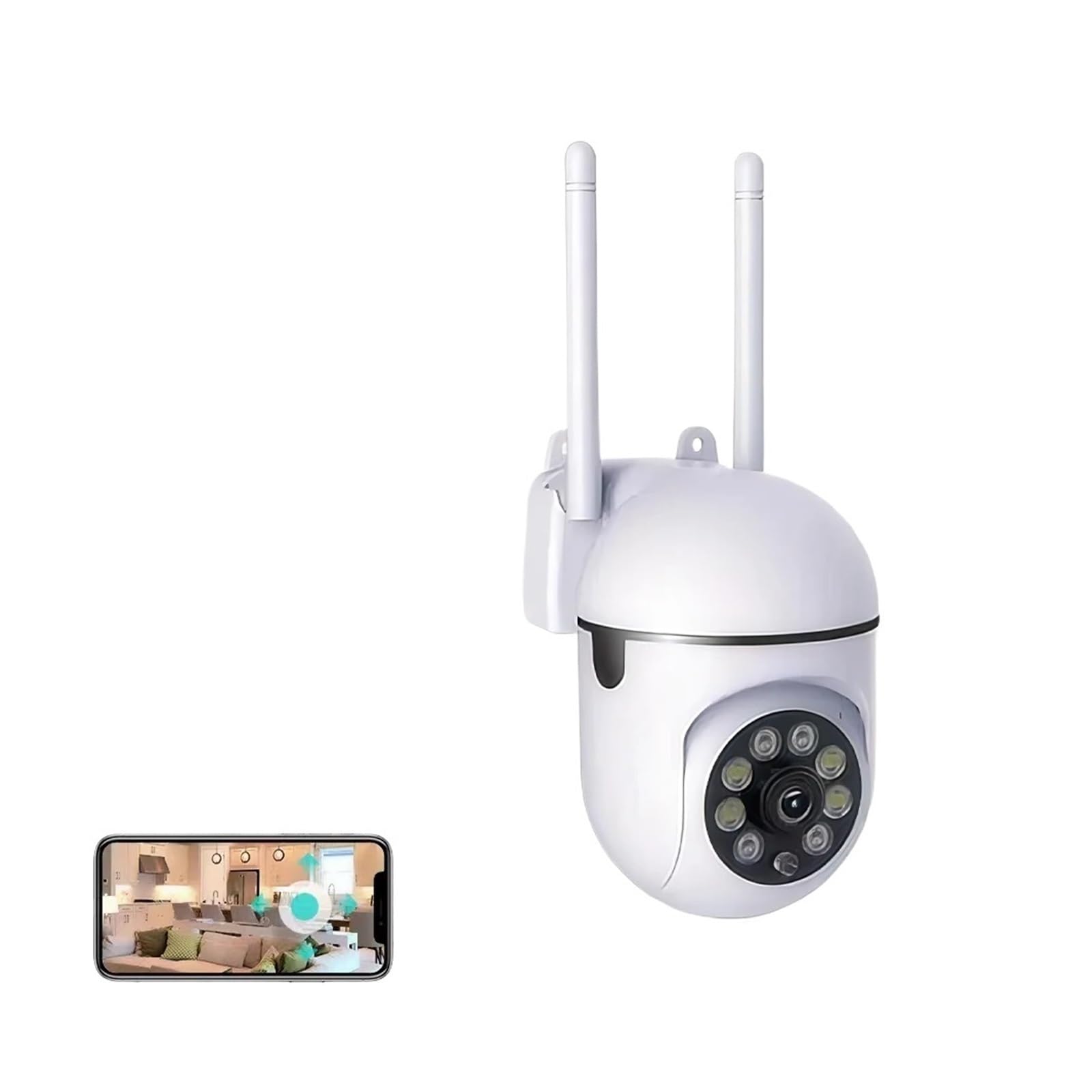 JVDDI 2MP Wifi Camera Baby Monitor Indoor Security Camera With Phone App 2-Way Audio, Infrared Night Vision(Add 64G)