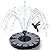 AISITIN Solar Fountain Pump 2.5W, 6.7" Solar Powered Water Fountain Pump for Bird Bath, solar pump for fountain with 6 Nozzles for Garden, Ponds, Pool, Fish Tank, Outdoor and Aquarium