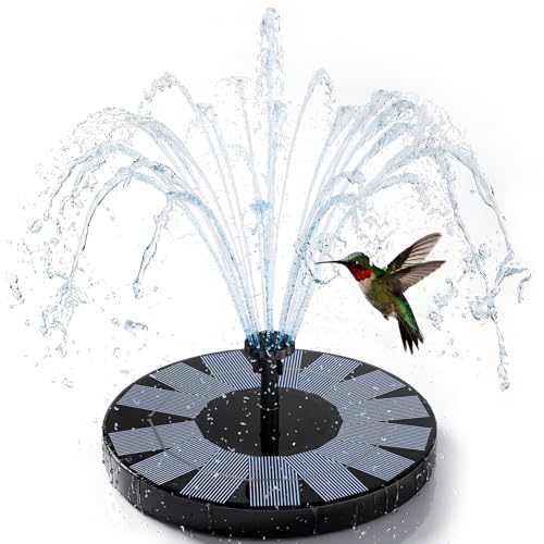 AISITIN Solar Fountain Pump 2.5W with Four supports & 6 Nozzles