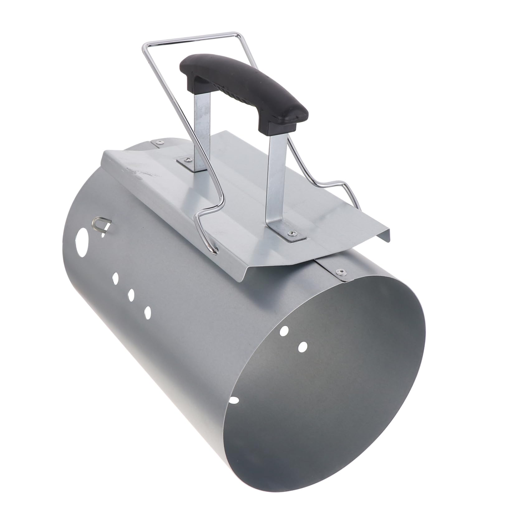 Accenditore per Barbecue Esterno a Carbone Rapido in Secchio Galvanizzato Manico in Nylon, per Creare Atmosfera Estiva e Facilitare la Cottura All'aperto