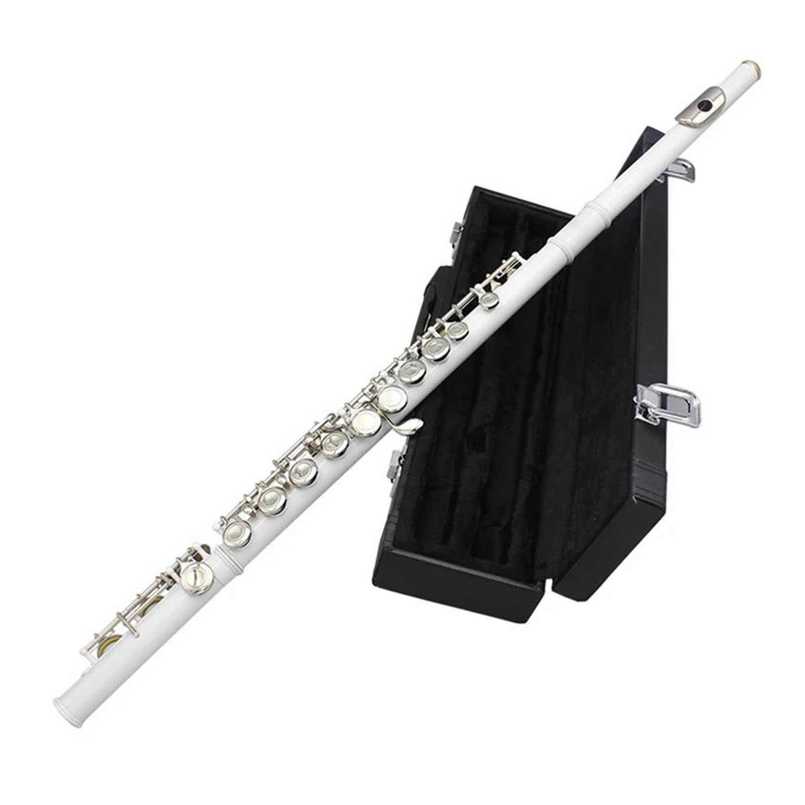 Flauto Traverso 16 C A Foro Chiuso Colore Bianco Rosa Rosa Adatto Ai Principianti Che Suonano Strumenti Musicali Flauto Standard