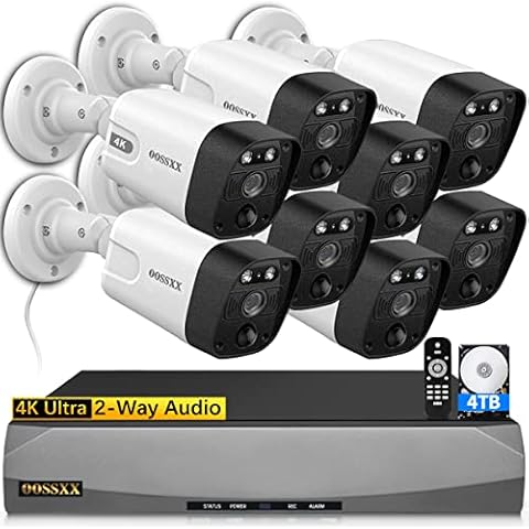 Outdoor 4K Security Camera System with Two-way Audio Cover