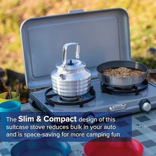 Campingaz Camping Kitchen 2 Camping Stove | 2 x 2000 Watts | 2-Burner Gas Stove with removable pan Supports | portable & compact - Image 3