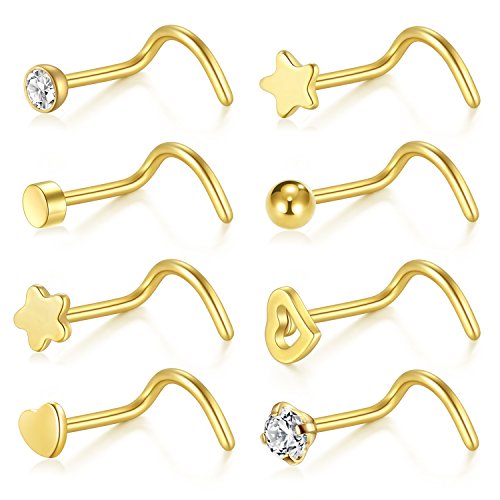 Briana Williams Nose Studs – 8 Piece Set