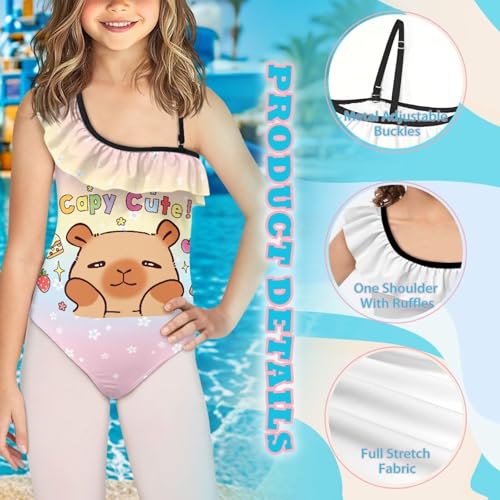 Image of Yzaoxia Girls One Piece Swimsuits Bathing Suit for Kids Swimwear 3-14Y