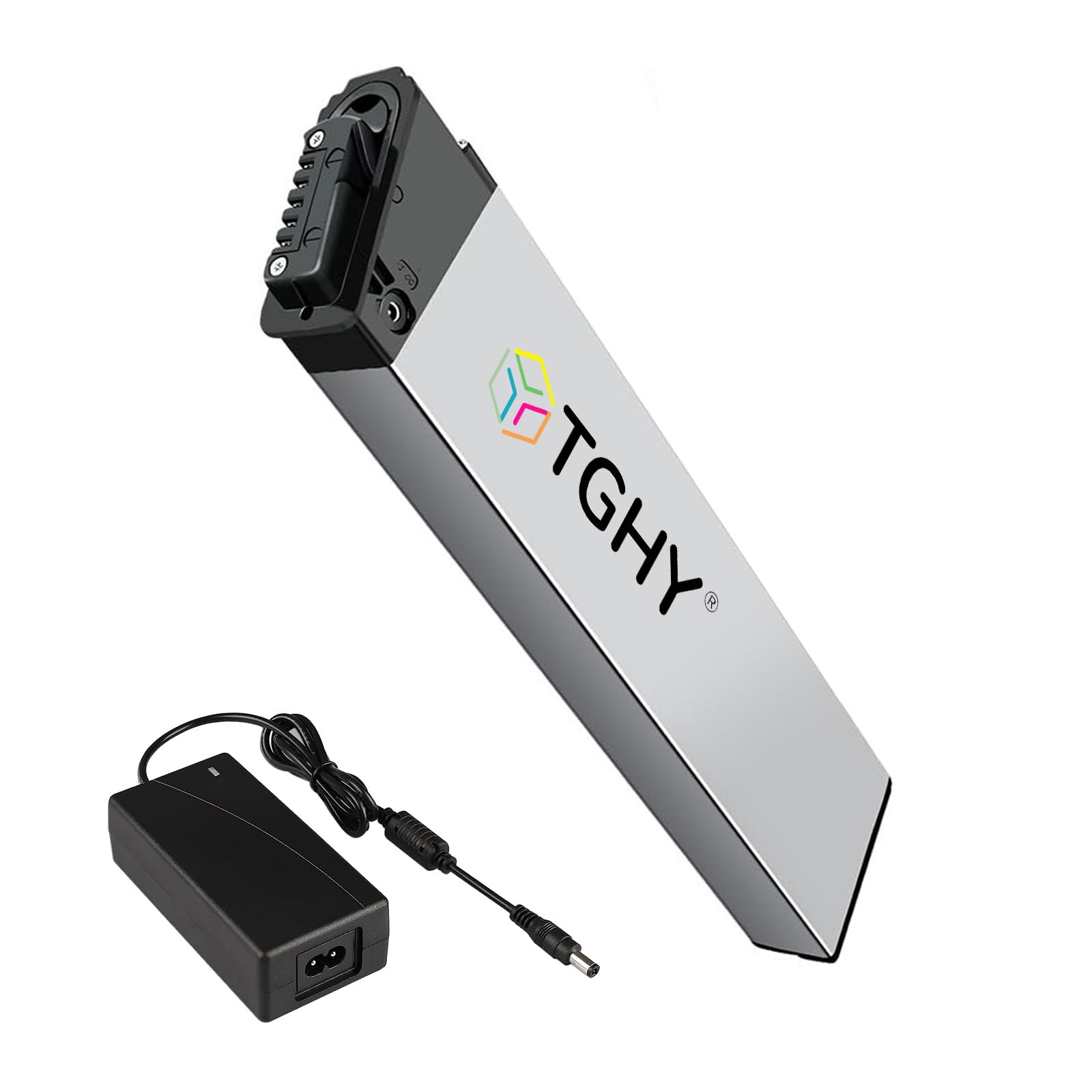 TGHY Batería de Litio extraíble de Repuesto de 36 V 15 Ah/17,5 Ah o batería Interna Oculta de 48 V 10,4 Ah/12,8 Ah/14 Ah con Cargador para Motor de Bicicleta Plegable de 50-700 W.,48v 10.4ah