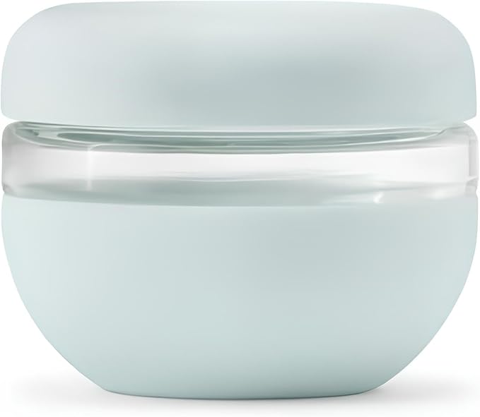 W&P Porter Seal Tight Glass Lunch Bowl Container w/ Lid | Mint 16 Ounces | Leak & Spill Proof, Soup & Stew Food Storage, Meal Prep, Airtight, Microwave and Dishwasher Safe, BPA-Free Glass